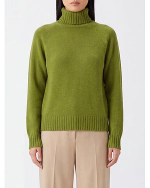 Drumohr Lambswool Turtleneck Sweater With Dropped Shoulders - Green