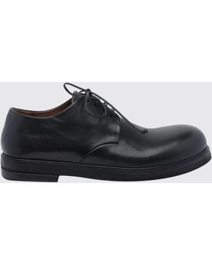 Marsèll Zucca Zeppa Suede Calfskin Derby Shoes With Leather Sole - White