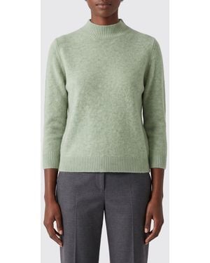 Roberto Collina Langärmeliger Woll-Rollkragenpullover Mit Rippbündchen - Grün