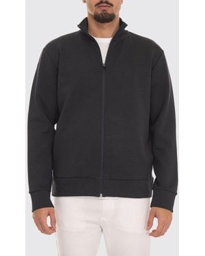 BOSS Rollkragen-Sweatshirt Aus Baumwolle Mit Reißverschluss Und Elastischen Bündchen - Schwarz