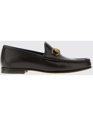 Gucci Penny Loafer Aus Glattleder Mit Goldfarbenem Horsebit-Detail - Weiß