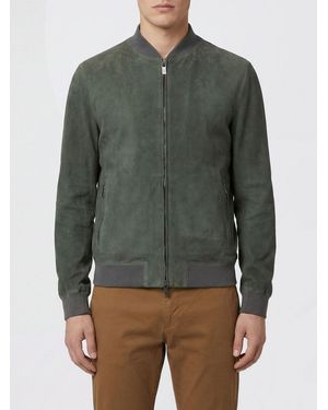 Salvatore Santoro Suede Bomber Jacket - Green