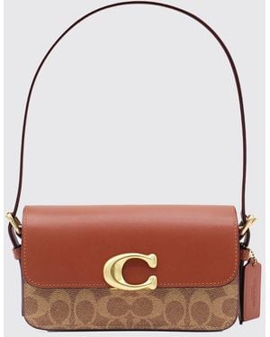 COACH Sac Porté Épaule Femme - Marron