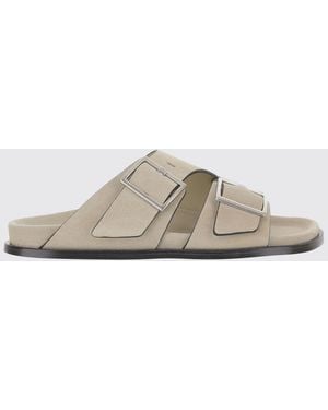 Alohas Suede Alba Sandals - White