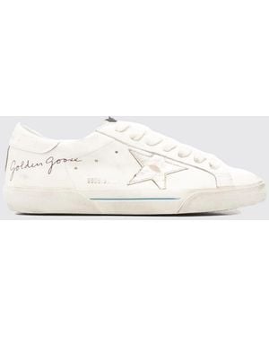 Golden Goose Super-Star Used Leather Trainers - Natural