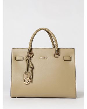 Liu Jo Grained Synthetic Leather Bag - Natural