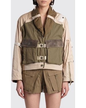 Isabel Marant Julissa Bicolour Gabardine And Stretch Poplin Jacket - Brown