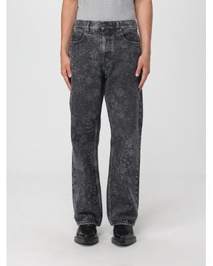 Golden Goose Printed Denim Jeans - Grey