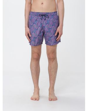 Etro Polyester Swimsuit With Paisley Print - Blue