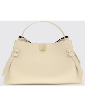 Yuzefi Gyoza Calf Leather Handbag - Natural