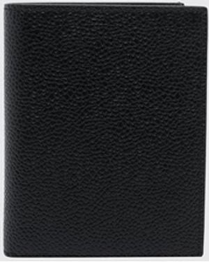 Thom Browne Cartera Bifold De Piel De Becerro Con Monedero - Blanco