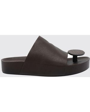 Uma Wang Leather Sandal - White