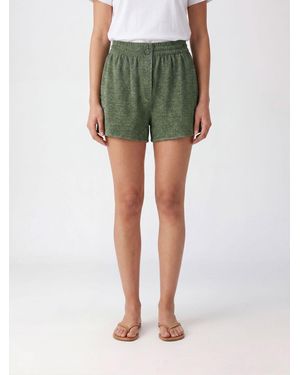 Oséree Lurex Swim Shorts - Green