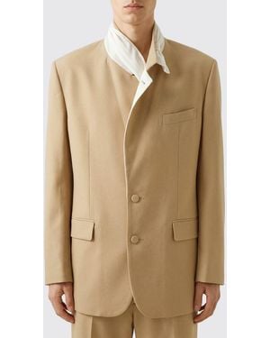 Magliano Single-Breasted Viscose Blazer - Natural