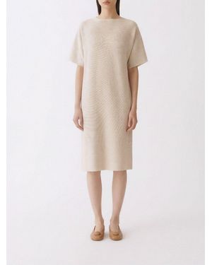 Fabiana Filippi Virgin Wool And Cotton Dress - Natural