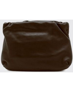 The Row Bourse Nappa Leather Clutch - Brown
