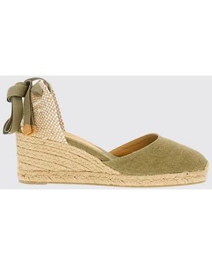 Castañer Carina Cotton Canvas Espadrilles - Metallic