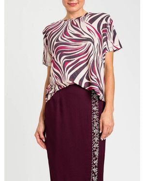 Twinset Printed Polyester T-Shirt - Pink