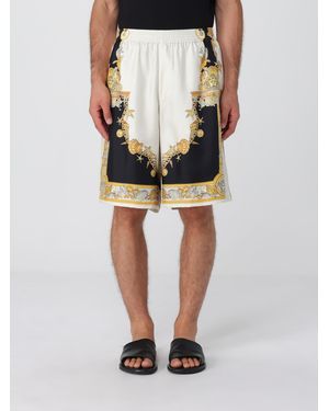 Versace Coral Theatre Silk Shorts - Multicolour