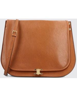 Celine Borsa Bisaccia Triomphe - Marrone