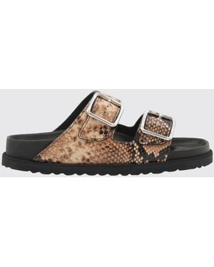 Birkenstock Sandalen Mit Absatz Damen - Natur