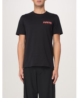 Marni T-Shirt Con Logo - Nero