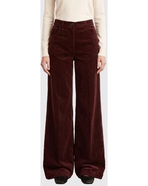Aspesi Ausgestellte Samthose Mit Mittlerer Taille - Rot