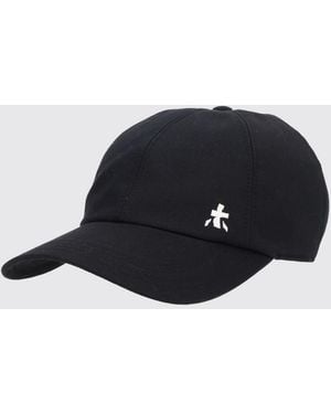Premiata Cotton Baseball Cap With Embroidered Logo - Black