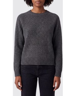 Roberto Collina Merino Wool And Baby Camel Crew Neck Sweater - Gray