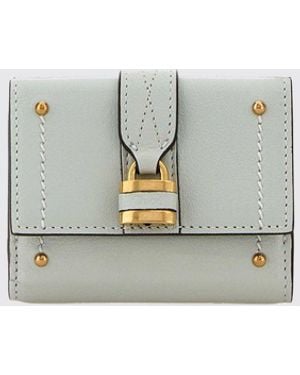 Chloé ChloÉ Paddington Leather Wallet With Lock - White