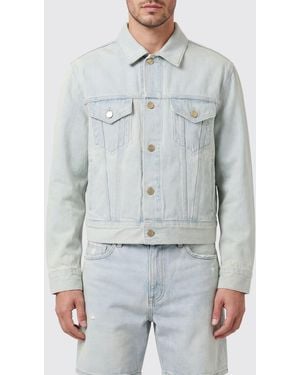 Fear Of God Bleached Shirt Jacket With A Classic Collar - Grey