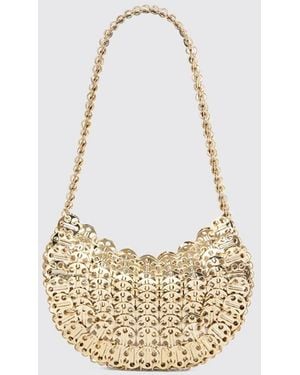 Rabanne Iconic Moon 1969 Metal Mesh Bag - White