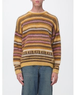 Isabel Marant Striped Virgin Wool Blend Crewneck Jumper With Dropped Shoulders - Multicolour