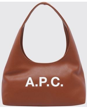 A.P.C. Shoulder Bag - Brown