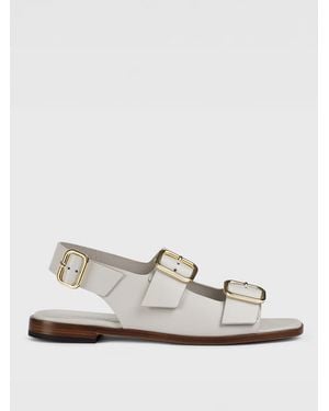 Doucal's Leather Sandal - White
