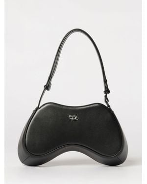 DIESEL Play Leather Bag - Black