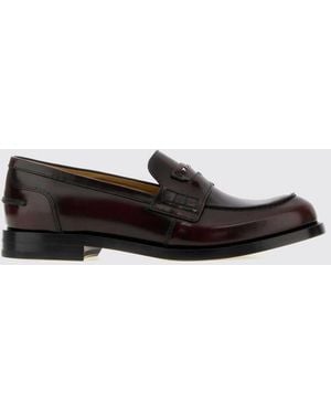 Fendi Ateneo Brushed Calfskin Leather Penny Loafers With Round Toe - White