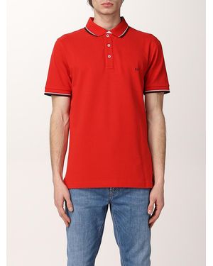 Fay Polo Con Logo Ricamato - Rosso