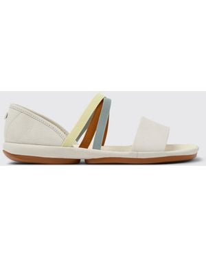 Camper Leather Slingback Sandals - White