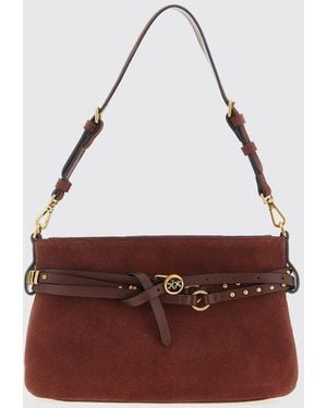 Pinko Belt Bag Mini Suede Shoulder Bag - Purple