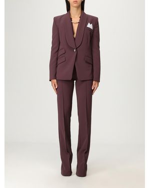 Elisabetta Franchi Single-Breasted Suit - Purple