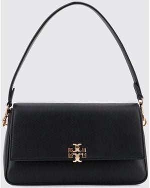 Tory Burch Charlie Leather Bag - Black