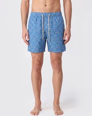 MC2 Saint Barth Costume Da Bagno Boxer Stampato - Blu