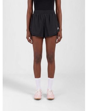 Y-3 Stretch Technical Fabric Sports Shorts With Elasticated Mid-Rise Waist - Black