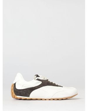 Bottega Veneta Zapatillas Orbit De Nailon Y Ante - Blanco