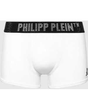 Philipp Plein Stretch Cotton Blend Boxers - Black