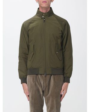 Baracuta G9 Thermal Cotton Blend Bomber Jacket With Coolmax Technology And Check Lining - Green