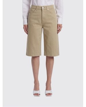 Dondup Cropped Cotton Pants - Natural