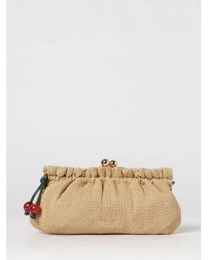 Twinset Raffia Clutch - Natural