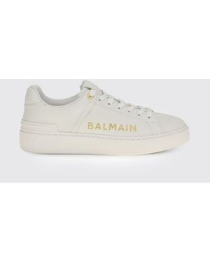 Balmain B-Court Leather Trainers - White